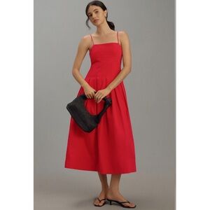 Anthropologie x Damson Madder Iris Bow Midi Dress